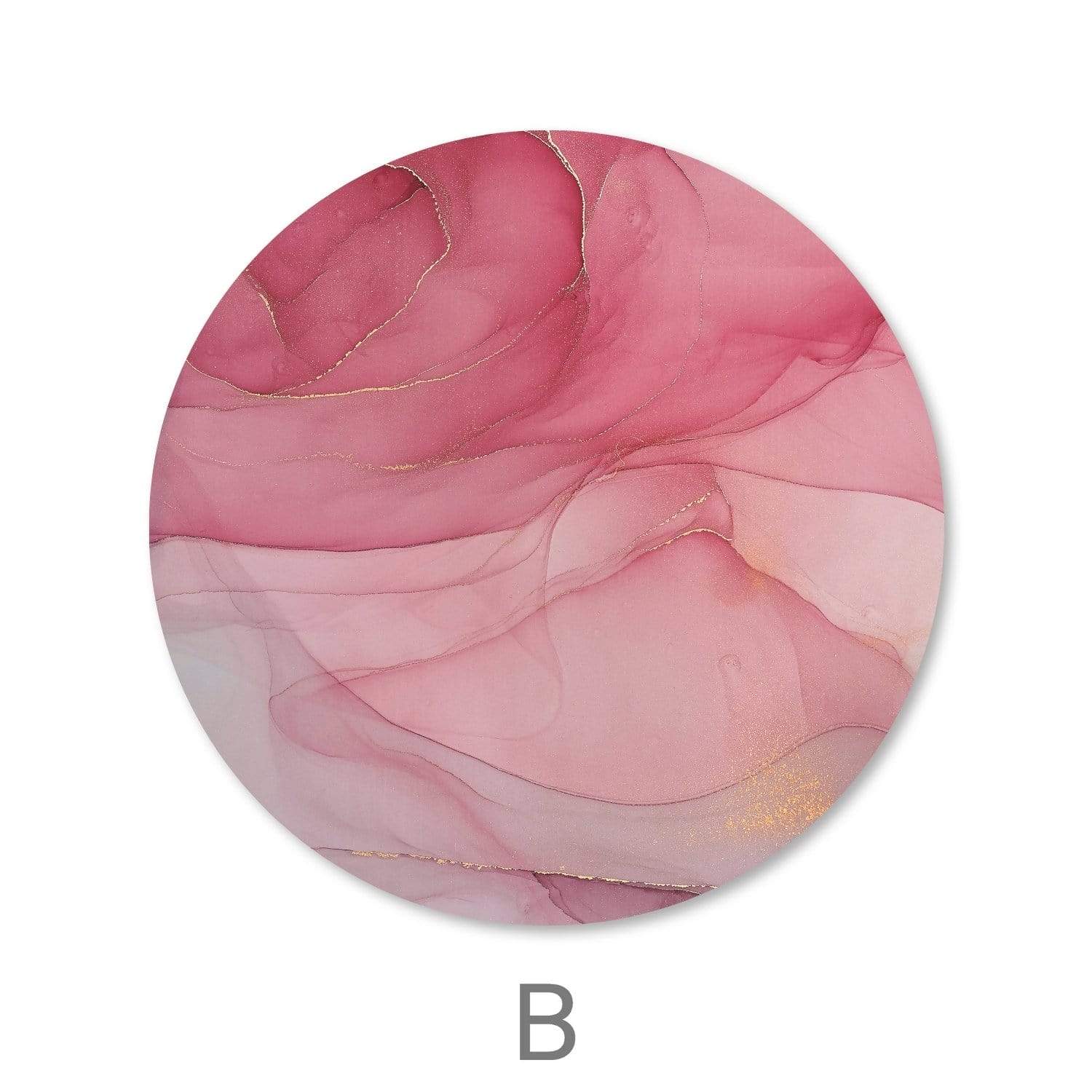 Brushed Petal - Circle Canvas Art Clock Canvas