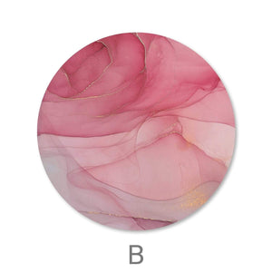 Brushed Petal - Circle Canvas Art Clock Canvas