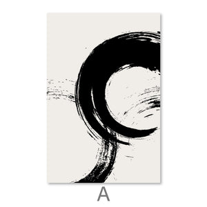 Brushed Waves Canvas Art A / 40 x 50cm / No Board - Canvas Print Only Clock Canvas