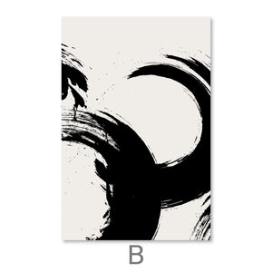 Brushed Waves Canvas Art B / 40 x 50cm / No Board - Canvas Print Only Clock Canvas