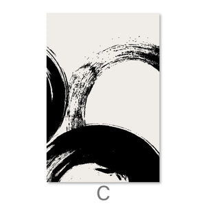 Brushed Waves Canvas Art C / 40 x 50cm / No Board - Canvas Print Only Clock Canvas