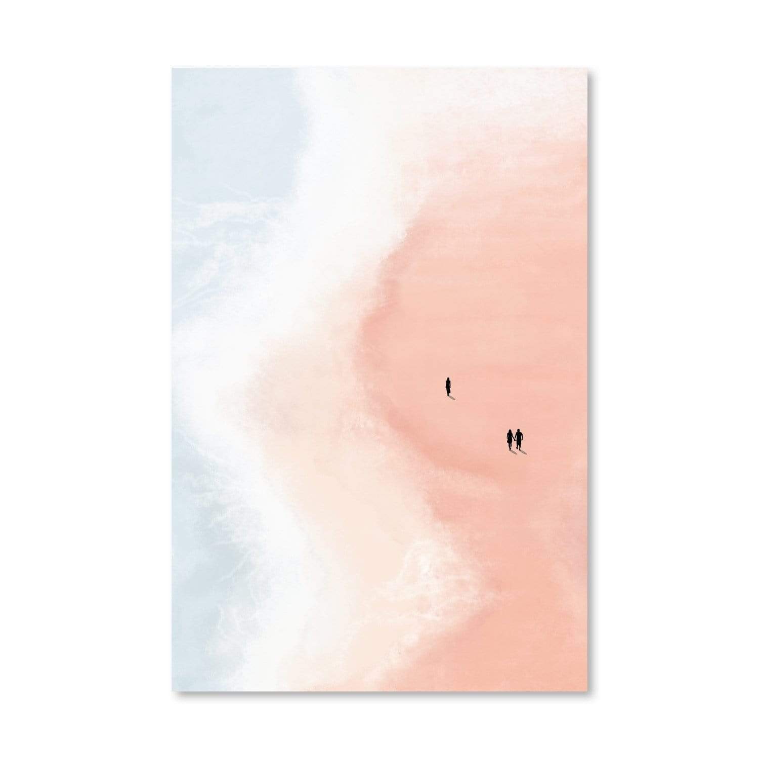 Bubble Gum Beach Canvas Art Clock Canvas