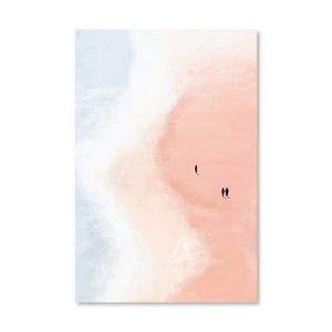 Bubble Gum Beach Canvas Art Clock Canvas