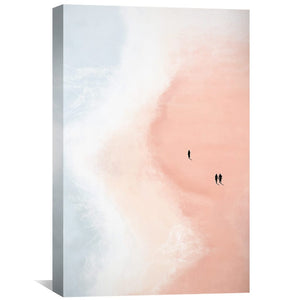 Bubble Gum Beach Canvas Art 30 x 45cm / Unframed Canvas Print Clock Canvas