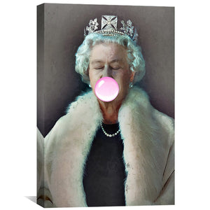 Bubble Gum Queen Canvas Art Clock Canvas