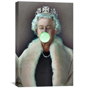 Bubble Gum Queen Canvas Art Clock Canvas