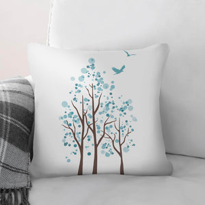 Bubble Trees B Cushion Cushion 45 x 45cm Clock Canvas
