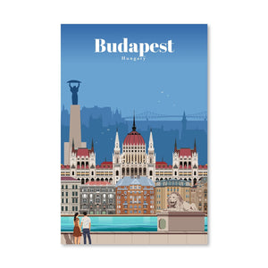 Budapest Canvas - Studio 324 Art Clock Canvas