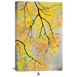 Buddha Leaves Canvas Art Clock Canvas