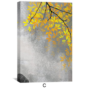 Buddha Leaves Canvas Art Clock Canvas