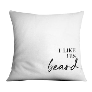 Butt and Beard Cushion Cushion B / 45 x 45cm Clock Canvas