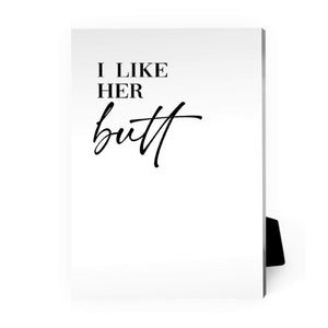 Butt and Beard Desktop Canvas Desktop Canvas A / 13 x 18cm Clock Canvas