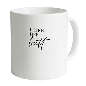 Butt and Beard Mug Mug A / White Clock Canvas