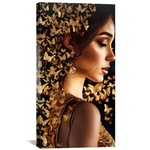 Butterfly Emotions Canvas Art Clock Canvas