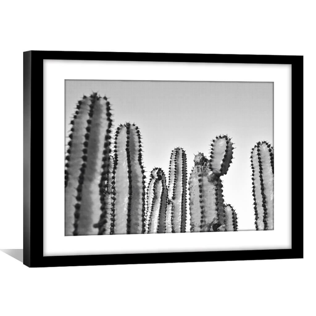 Cacti Print Art Clock Canvas