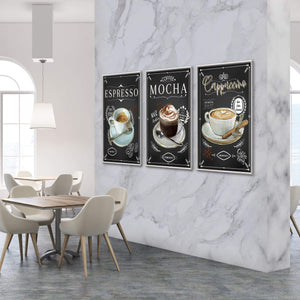Cafe Canvas Art Clock Canvas