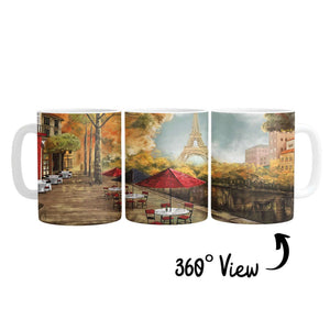 Cafe de la Tour Eiffel Mug Mug White Clock Canvas