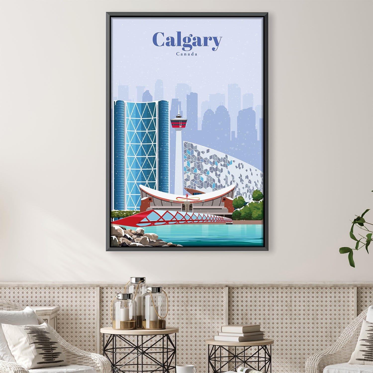 Calgary Canvas - Studio 324 Art Clock Canvas