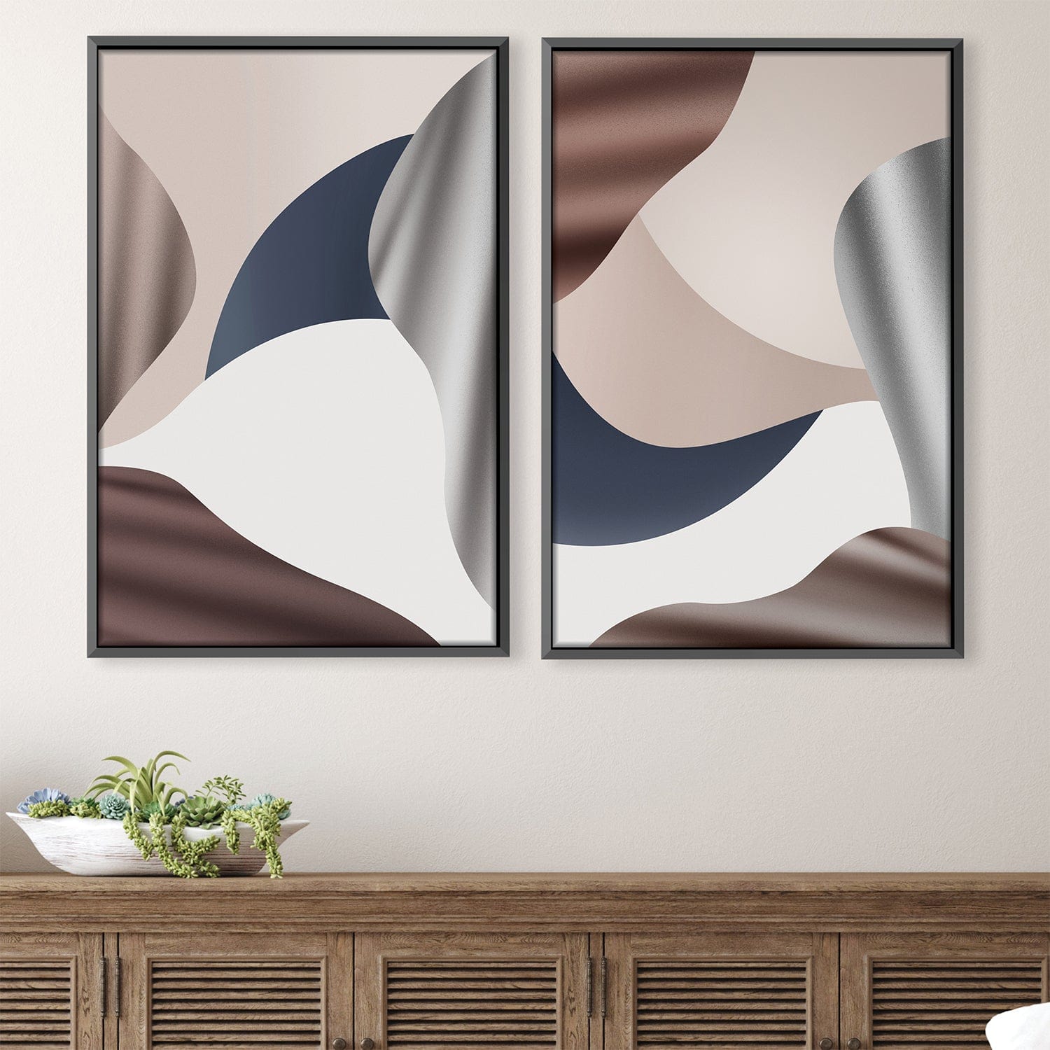 Calm Flow Canvas Art Clock Canvas