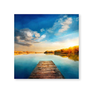 Calm Nature Canvas Art Clock Canvas