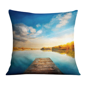 Calm Nature Cushion Cushion Cushion Square Clock Canvas