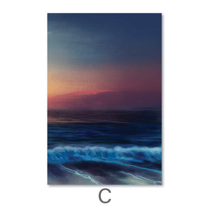 Calm Shores Canvas Art C / 40 x 50cm / Unframed Canvas Print Clock Canvas
