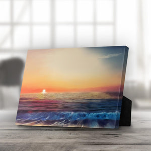 Calm Shores Desktop Canvas Desktop Canvas 25 x 20cm Clock Canvas