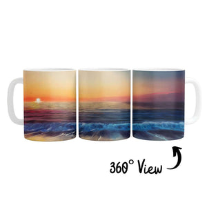 Calm Shores Mug Mug White Clock Canvas