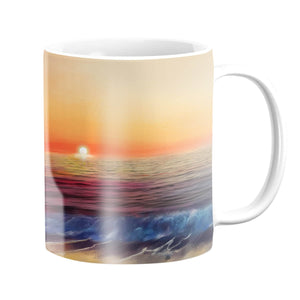 Calm Shores Mug Mug White Clock Canvas