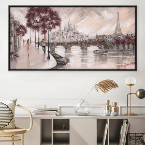 Captured by Melody Canvas Art 50 x 25cm / Unframed Canvas Print Clock Canvas