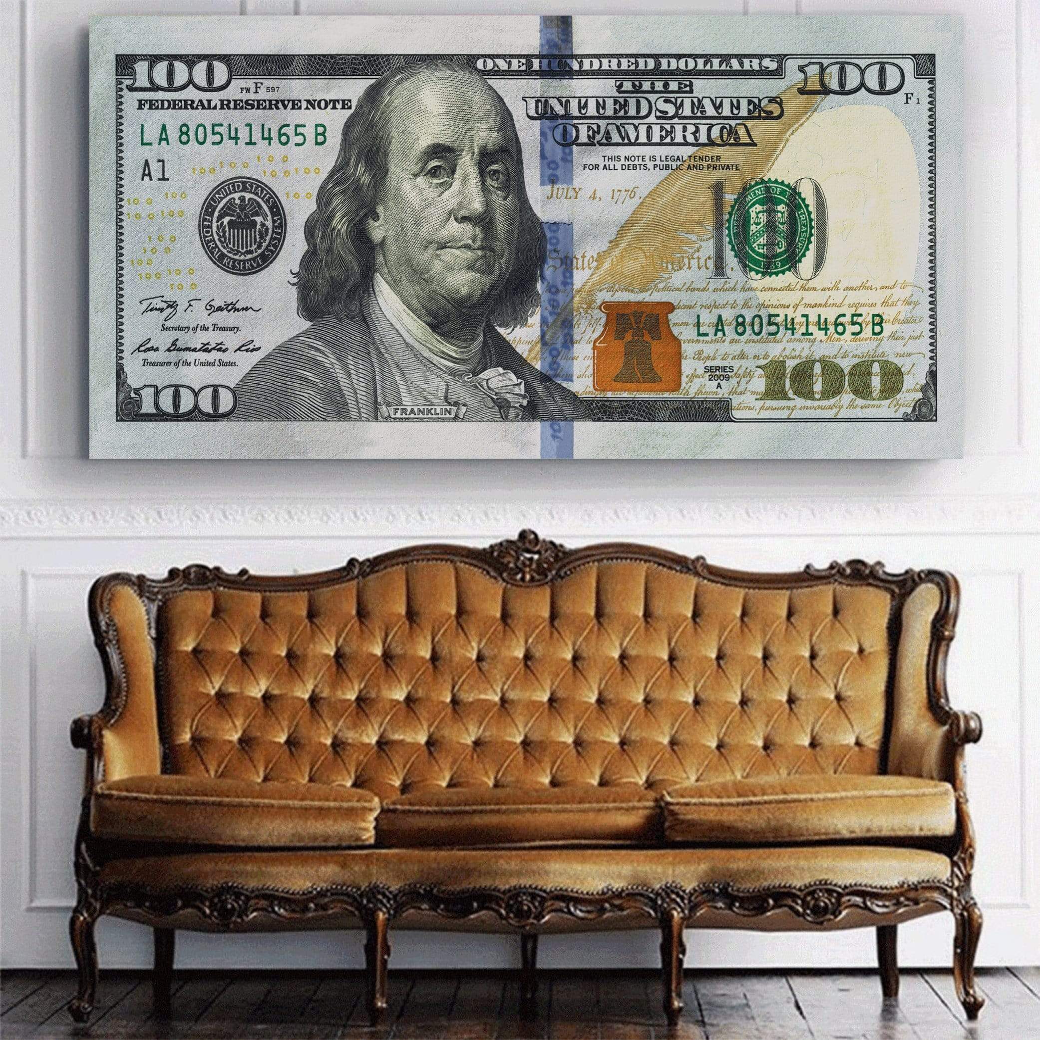 Cash Money - OG Canvas Art Clock Canvas