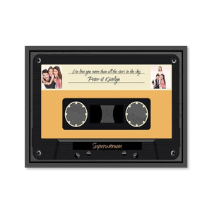 Cassette Love Canvas Art Clock Canvas