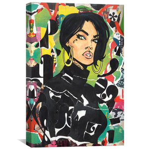 Catwoman Canvas Art Clock Canvas