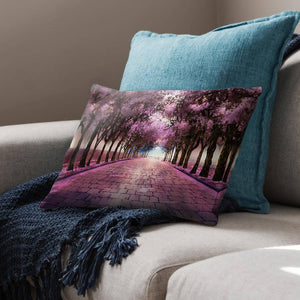 Cherry Blossom Strolls Cushion Cushion Cushion Landscape Clock Canvas