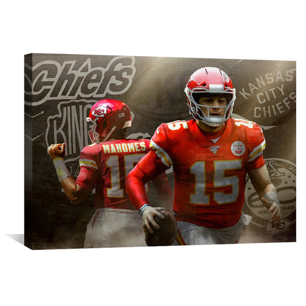 Kansas City Chiefs Levitating Football Sculpture