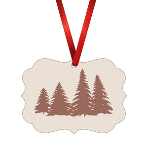 Christmas Forest Ornament Christmas Ornament Victorian 10.8 x 8cm Clock Canvas