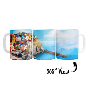 Cinque Terre Mug Mug White Clock Canvas