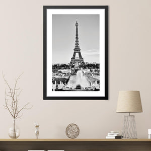 City of Love Print Art Clock Canvas