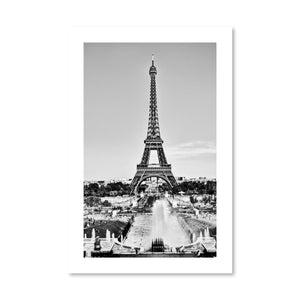 City of Love Print Art Clock Canvas