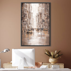 City Vibes, New York Canvas Art 30 x 45cm / Unframed Canvas Print Clock Canvas