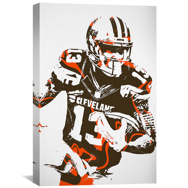 Odell Beckham Jr. Poster Cleveland Browns Football Painting Hand