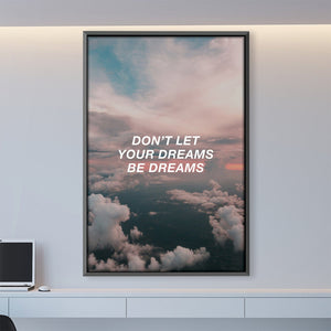 Cloud Dreams Canvas Art Clock Canvas