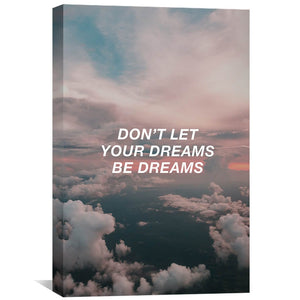 Cloud Dreams Canvas Art 30 x 45cm / Standard Gallery Wrap Clock Canvas