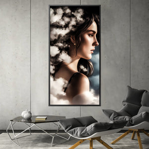 Clouded Gaze Canvas Art Clock Canvas