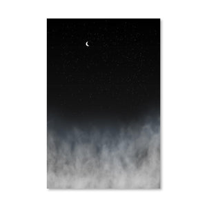 Cloudy Nights Canvas Art Clock Canvas