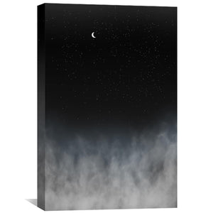 Cloudy Nights Canvas Art 30 x 45cm / Unframed Canvas Print Clock Canvas