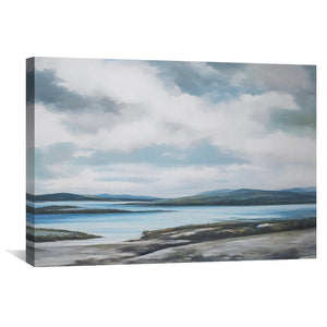 Cloudy Skies Canvas Art Clock Canvas