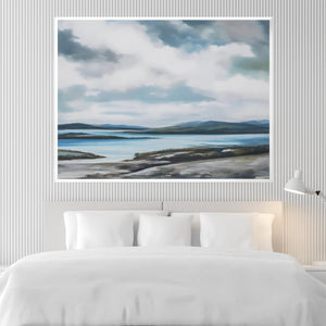 Cloudy Skies Canvas Art Clock Canvas