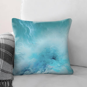 Cloudy Wave A Cushion Cushion Cushion Square Clock Canvas