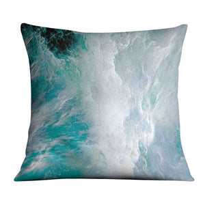 Cloudy Wave B Cushion Cushion Cushion Square Clock Canvas